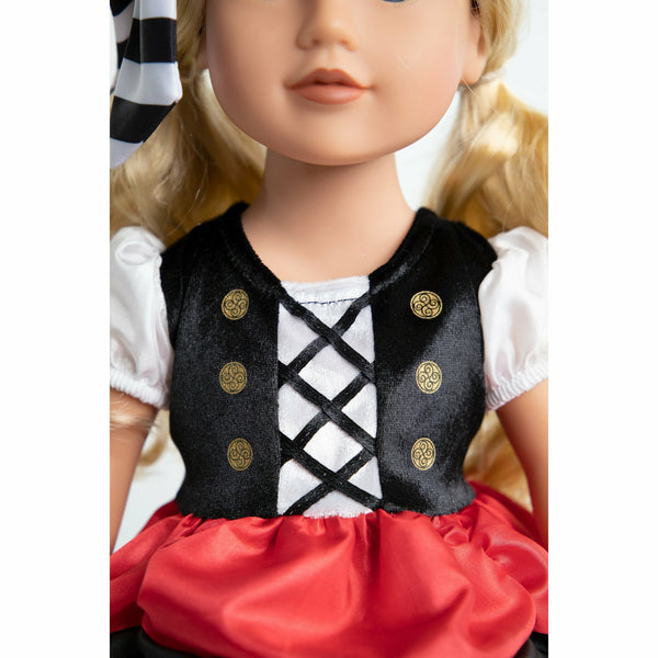 Princess - Doll Dress Pirate w/Headband Clair's Corner