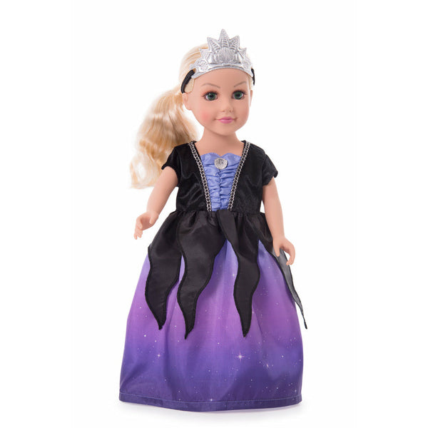 Princess - Doll Dress - Sea With w/Soft Crown Clair's Corner