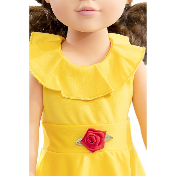 Princess - Doll Dress - Yellow Beauty Twirl Clair's Corner