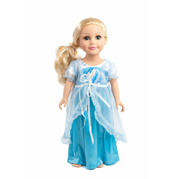 Princess - Doll Nightgown Ice Princess w/Blue Robe Clair's Corner